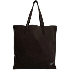 Prada Suede Tote Bag Black